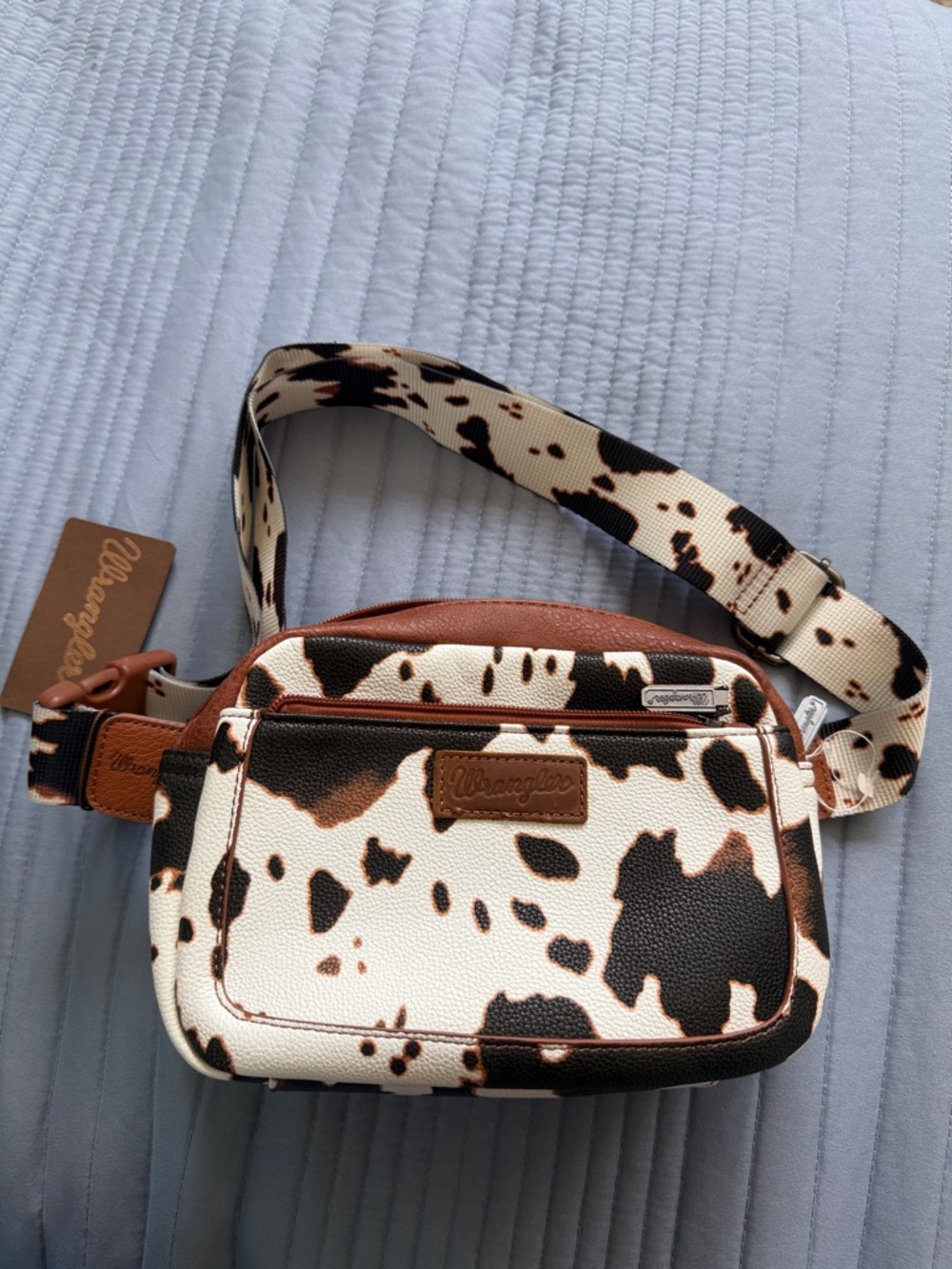 Wrangle cow print cross body